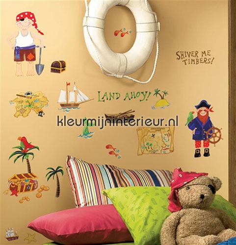 treasure hunt appliques interieurstickers RMK 1195 SCS aanbieding stickers RoomMates